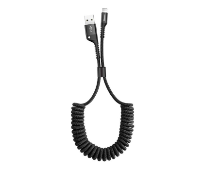 Kabel BASEUS Kabel USB-A - Lightning Spring 1m (2A, czarny) CALSR-01